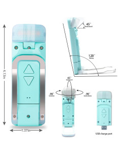 Luces de Libro Recargables UPIHO 2PCS con 5 Niveles de Brillo 2