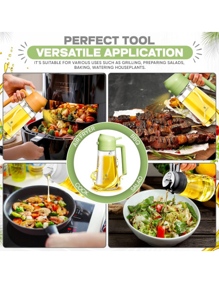 Rociador de Aceite SADAT 470ml Vidrio Grado Alimenticio