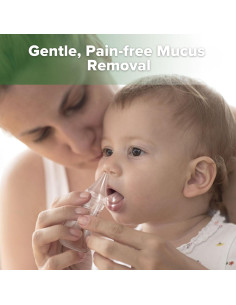 Aspirador Nasal de Silicona Haakaa + Jeringa Medicamentos Bebés 2