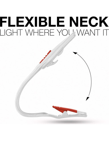 Luz de Libro Energizer LED con Clip - 25 Horas de Uso, Blanca