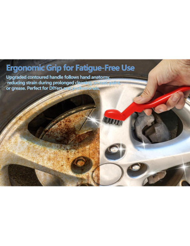 Cepillos de Alambre de Acero Inoxidable SONRISA DORADA - 3 Piezas 17.78 cm