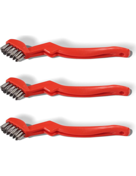 Cepillos de Alambre de Acero Inoxidable SONRISA DORADA - 3 Piezas 17.78 cm