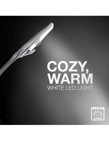 Luz de Libro Energizer LED con Clip - 25 Horas de Uso, Blanca