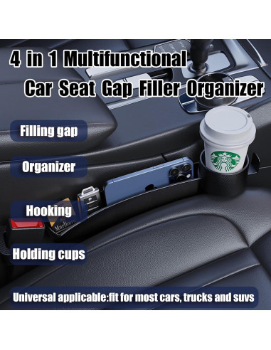 Relleno Espacio entre Asientos Mosheehdor Negro Universal