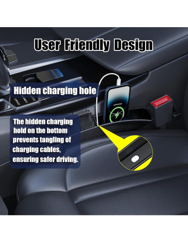 Relleno Espacio entre Asientos Mosheehdor Negro Universal