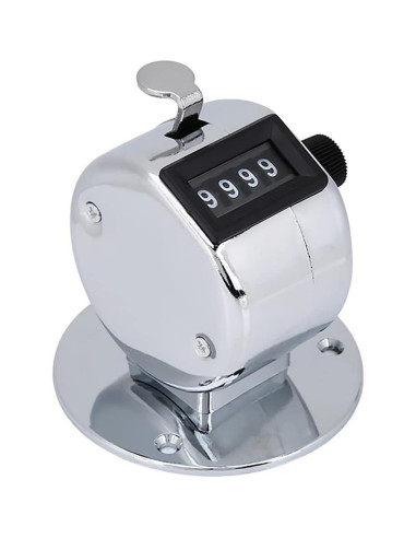 Contador de Tally de Mano AKLOSIPY 4 Dígitos Metal Ligero