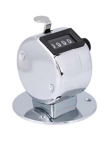 Contador de Tally de Mano AKLOSIPY 4 Dígitos Metal Ligero