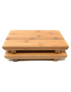 Conjunto de 2 Platos de Sushi de Bambú TJ Global 20.8x11.9cm