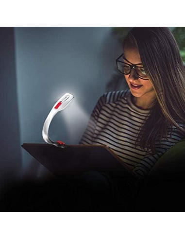 Luz de Libro Energizer LED con Clip - 25 Horas de Uso, Blanca