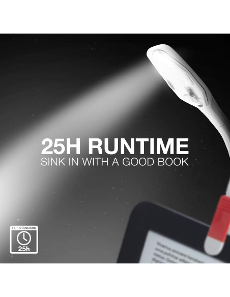 Luz de Libro Energizer LED con Clip - 25 Horas de Uso, Blanca