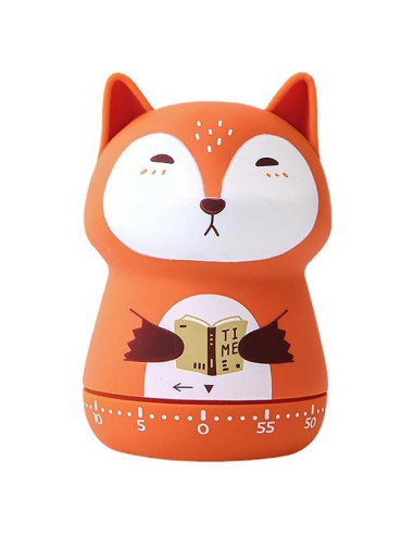 Temporizador de Cocina Mecánico WEUPTOK Zorro 60 Minutos