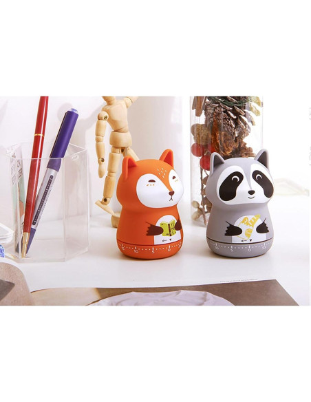 Temporizador de Cocina Mecánico WEUPTOK Zorro 60 Minutos