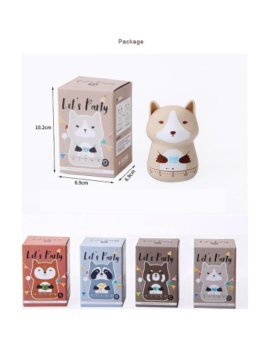 Temporizador de Cocina Mecánico WEUPTOK Zorro 60 Minutos