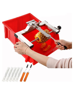 Peladora de Piña Manual AMSXNOO Acero Inoxidable 4.3 kg