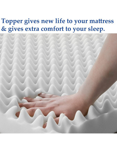 Tapa de Espuma Transpirable 1" Solución Espinal Reina Blanca