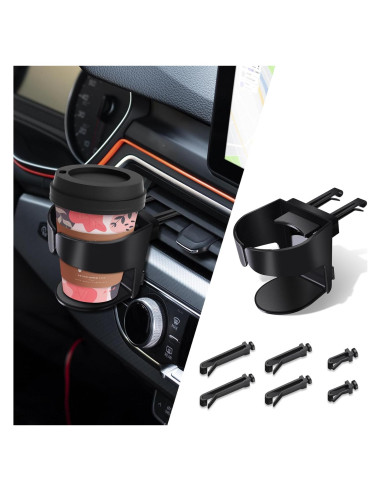 Soporte para Taza de Auto PACLVIO Ajustable para Ventilación