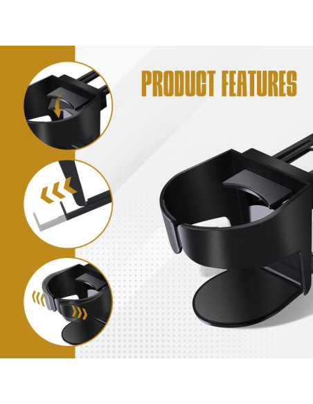 Soporte para Taza de Auto PACLVIO Ajustable para Ventilación