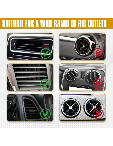 Soporte para Taza de Auto PACLVIO Ajustable para Ventilación