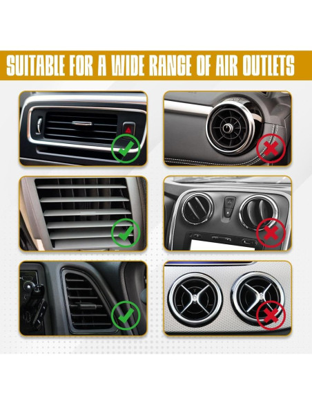 Soporte para Taza de Auto PACLVIO Ajustable para Ventilación