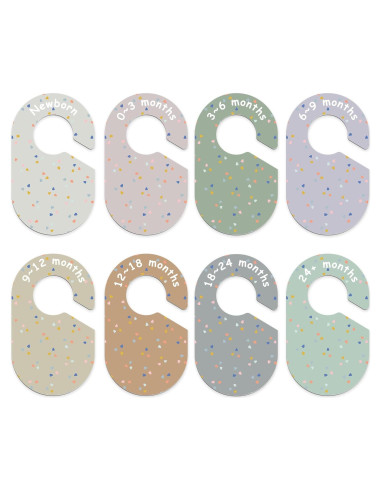 Juego de 8 Divisores de Armario para Bebé BESTOCEAN Multicolor