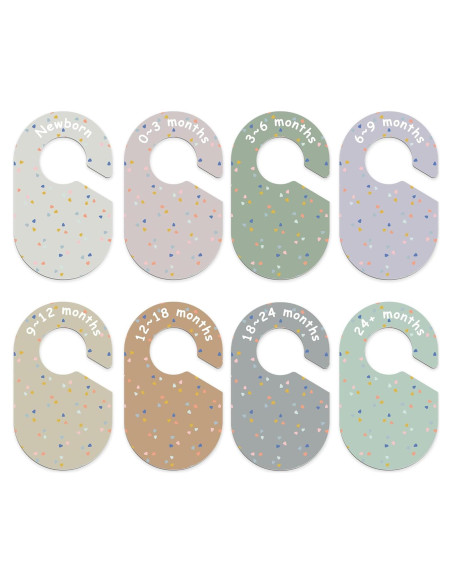 Juego de 8 Divisores de Armario para Bebé BESTOCEAN Multicolor