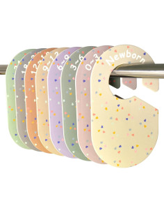 Juego de 8 Divisores de Armario para Bebé BESTOCEAN Multicolor 2