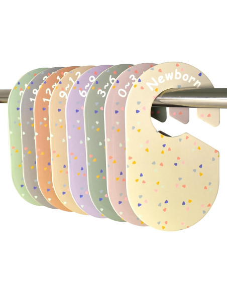 Juego de 8 Divisores de Armario para Bebé BESTOCEAN Multicolor