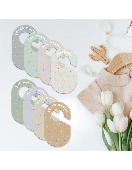 Juego de 8 Divisores de Armario para Bebé BESTOCEAN Multicolor