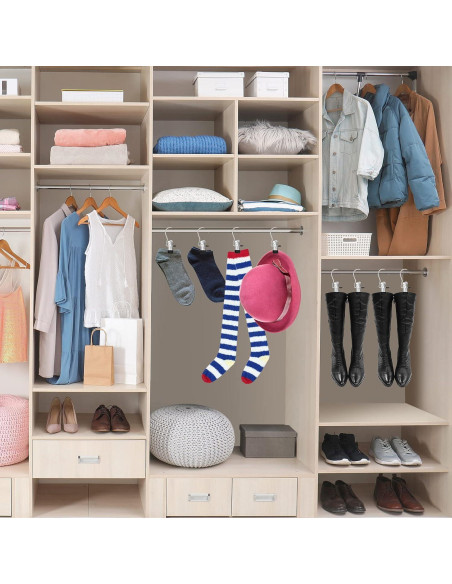 150 Ganchos de Acero Inoxidable para Ropa Yinder - Negro