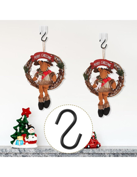 50 Ganchos S Mini de Acero Inoxidable 2.5 cm para Manualidades