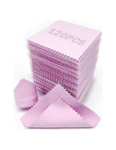 Paño de Limpieza de Joyería XIAOXINGYUN 120 Piezas 8x8 cm