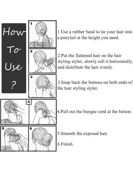 Juego de 3 Estilistas de Cabello Mágicos Bamboopack - 1 Grande y 2 Pequeños