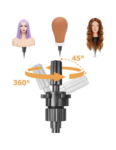 Soporte Ajustable para Cabeza de Maniquí Pet Baby - Metal Reforzado