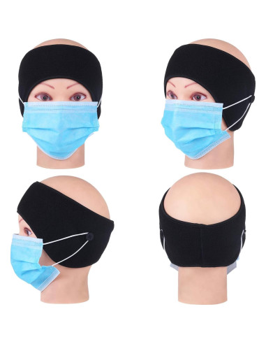 Calentadores de Oídos de Forro Polar Geyoga 3 Pcs Invierno