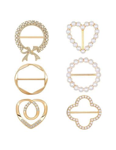 6 Clips de Anillo para Bufanda BOHUIZ - Elegantes y Duraderos