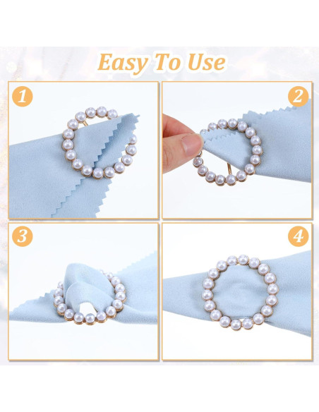 6 Clips de Anillo para Bufanda BOHUIZ - Elegantes y Duraderos