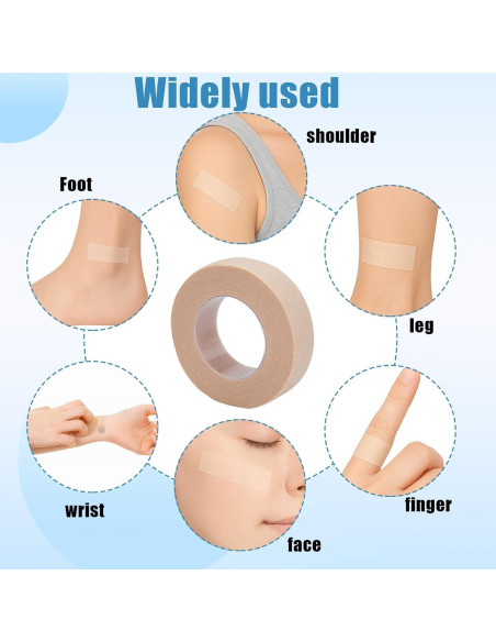 Cinta Micro Pore Nouiseuns - 8 Rollos 1.25 cm x 9.14 m