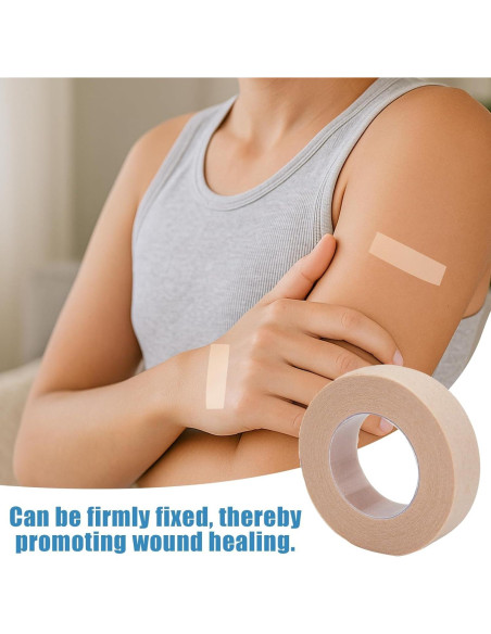 Cinta Micro Pore Nouiseuns - 8 Rollos 1.25 cm x 9.14 m