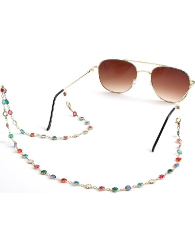 Cadena de Gafas Yvey para Mujeres 65cm Colorido Antideslizante