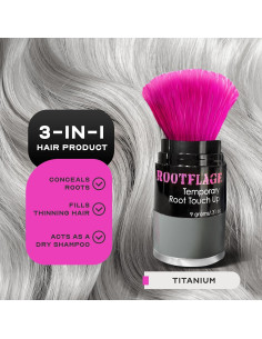 Rootflage Tinte Temporal para Raíces Color Gris Titanio 85g 2