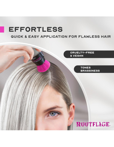 Rootflage Tinte Temporal para Raíces Color Gris Titanio 85g