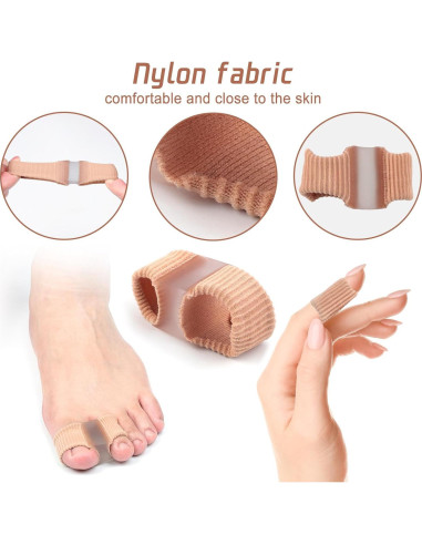 Separadores de Dedos de Gel Gosknor - 4 Piezas, Alineadores Elásticos