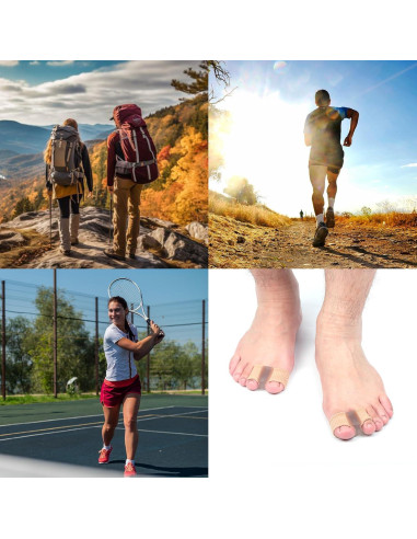 Separadores de Dedos de Gel Gosknor - 4 Piezas, Alineadores Elásticos