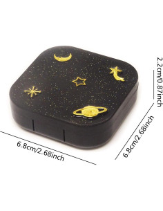 Estuche para Lentes de Contacto Honbay con Espejo y Accesorios 2