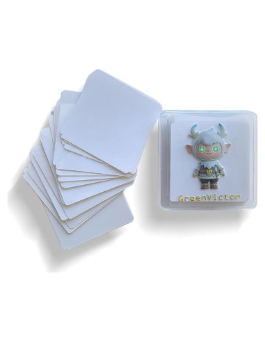 Soportes de Cuello Transparentes Green Victor - 60 Piezas PVC