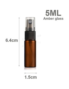 20 Botellas Vacías Ámbar 5ml Elfenstall con Pipeta y Paño 2