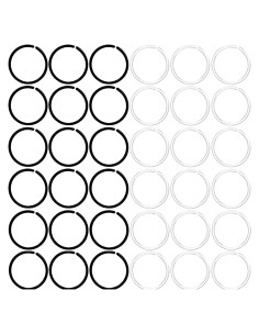 100 Aros Antialérgicos 20G Unisex OwlkOrmy para Oídos y Nariz