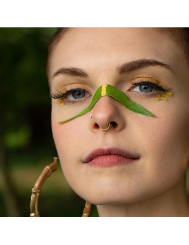 6 Aros Nasales 316L Acero Quirúrgico Oro 8mm para Mujeres