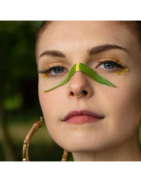 6 Aros Nasales 316L Acero Quirúrgico Oro 8mm para Mujeres