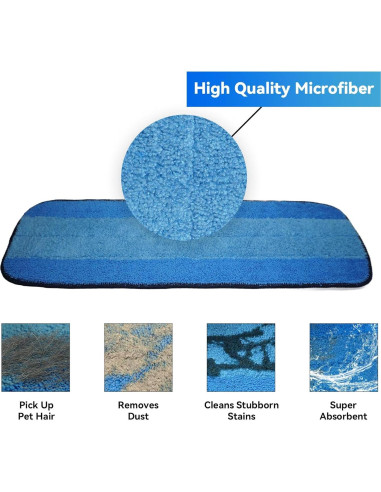 Paquete de 3 almohadillas de microfibra 18" Aheihiduhc